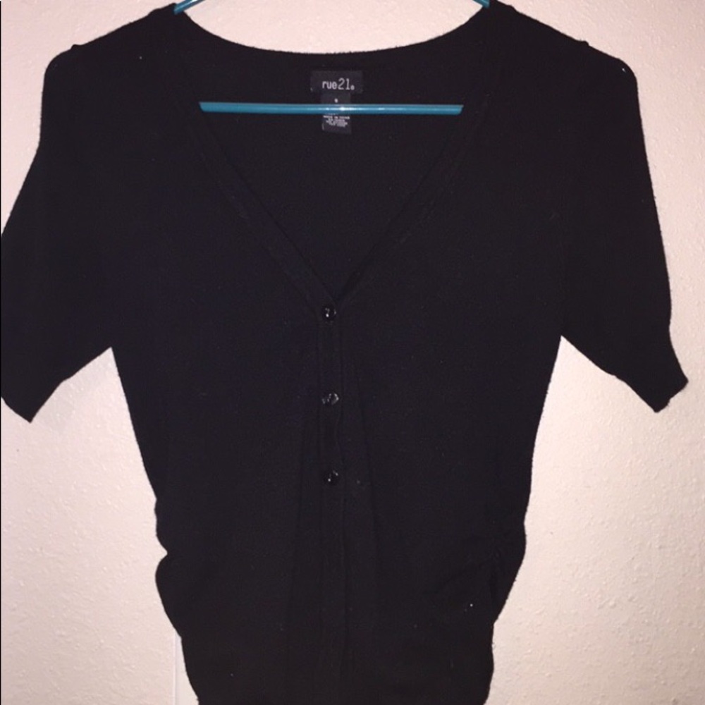 Black cardigan